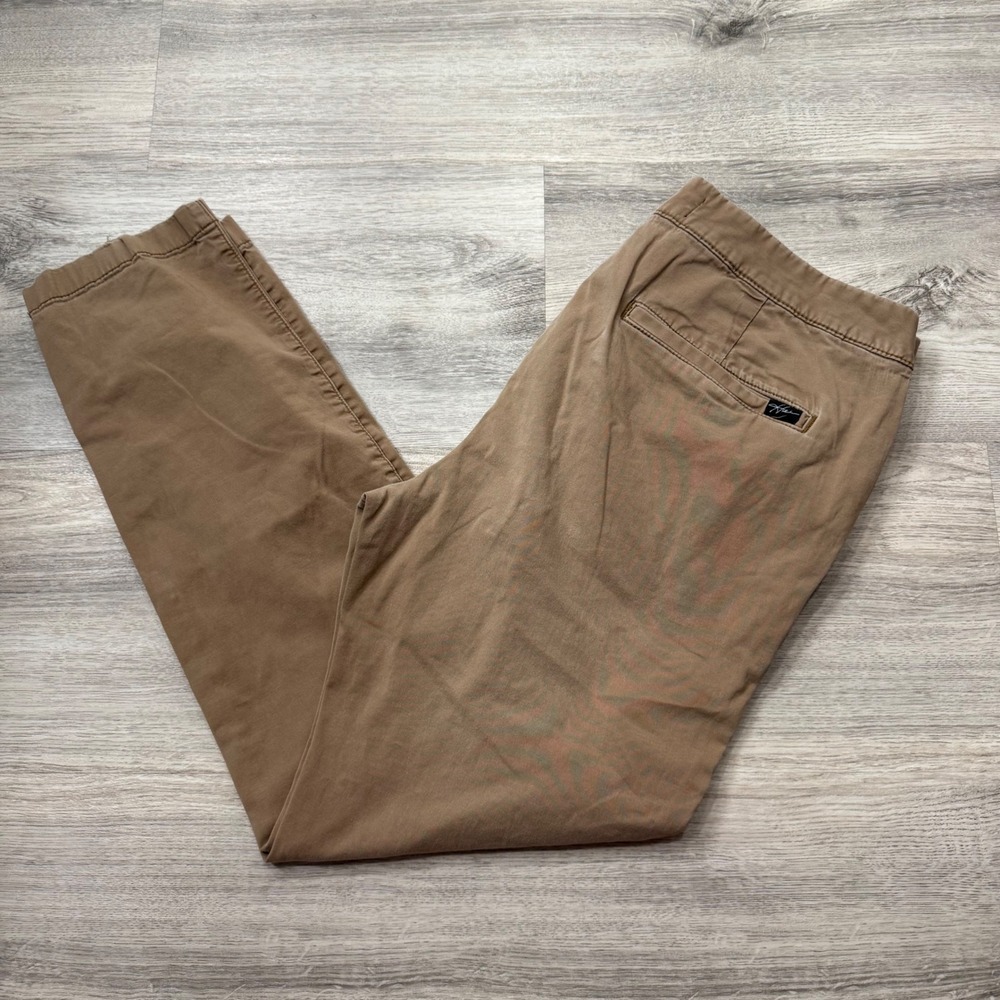 Hollister Epic Flex Skinny Chino Pants Mens 32x30 Tan Brown Stretch Casual